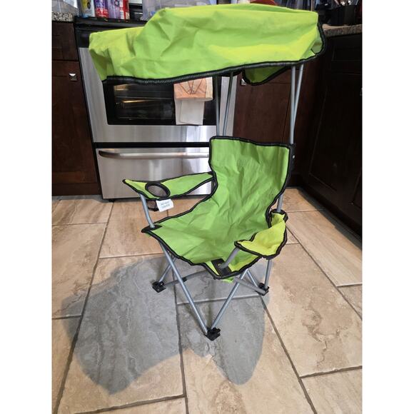 Ozark Trail Kids Canopy Chair with Safety Lock (125 lb. Capacity), Pink/Green - Picture 2 of 16